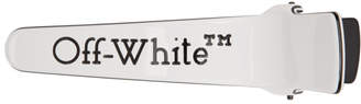 Off-White White Logo Hair Clip