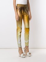 Thumbnail for your product : Andrea Bogosian Tonal Leather Skinny Trousers