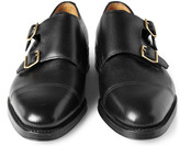 Thumbnail for your product : John Lobb William Leather Monk-Strap Shoes
