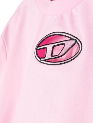 Diesel Kids Tballet logo-embroidered T-shirt
