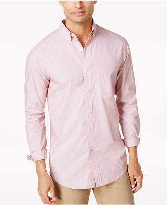 Club Room Men's Dot-Pattern Button-Down Shirt, Only at Macy's
