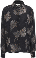 Thumbnail for your product : Vince Printed Silk Crepe De Chine Blouse