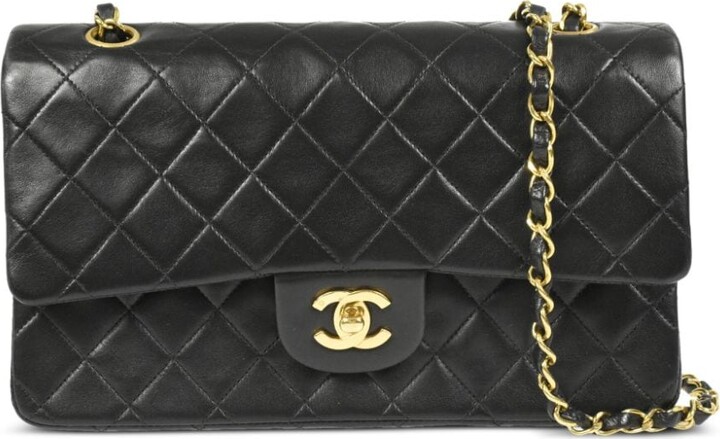chanel black quilted crossbody bag
