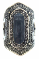 Thumbnail for your product : Natalie B Ava Cuff in Black Lapis