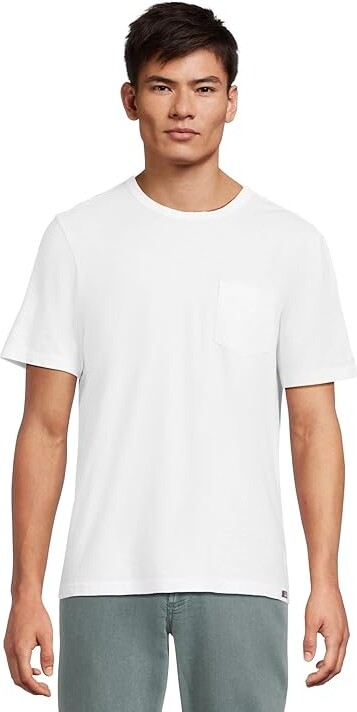 Faherty Sunwashed Pocket T-Shirts Men's Clothing Vista Plum : LG, Cotton