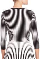 Thumbnail for your product : Tomas Maier Striped Cropped Cardigan