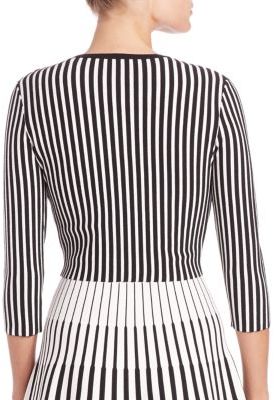 Tomas Maier Striped Cropped Cardigan