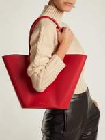 Thumbnail for your product : Mansur Gavriel Triangle Leather Tote - Womens - Red