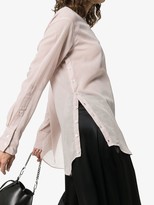 Thumbnail for your product : Ann Demeulemeester High Neck Side Button Top