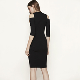 Thumbnail for your product : Maje Close-fitting off the shoulder dress