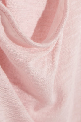Splendid Crossover-back Slub Supima Cotton And Micro Modal-blend Tank - Pastel pink