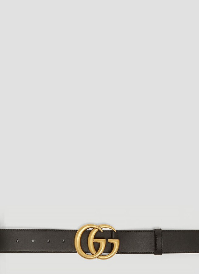 Gucci 3.7cm GG Marmont reversible canvas belt - ShopStyle