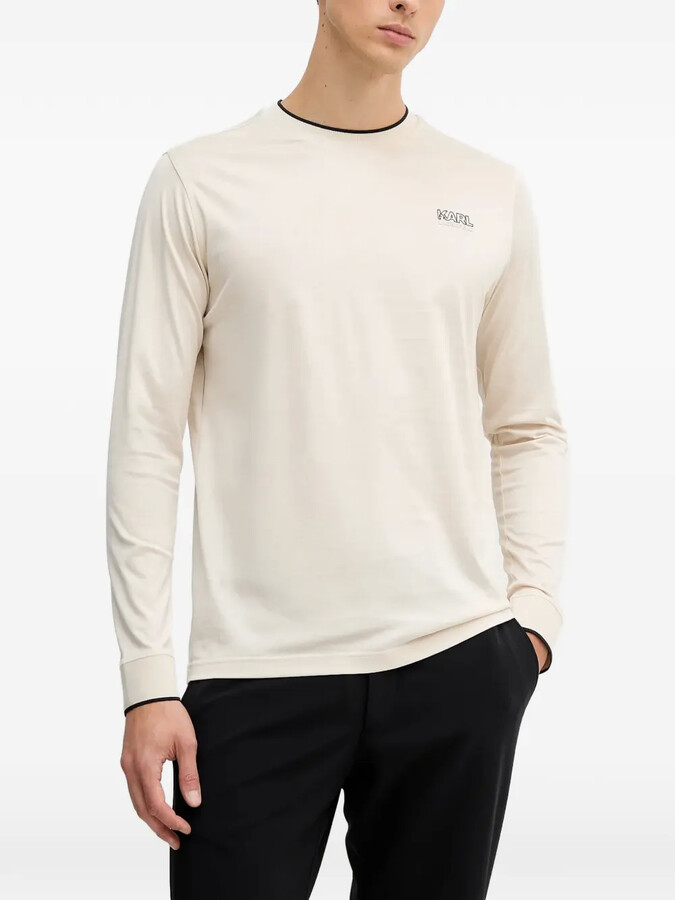 Karl Lagerfeld Paris crew-neck long-sleeve T-shirt