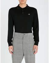 Thumbnail for your product : Vivienne Westwood Logo-embroidered wool polo shirt