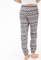 Thumbnail for your product : Forever 21 tribal print woven joggers