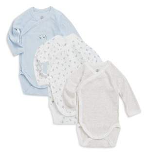Petit Bateau Baby's Lagoon Three-Piece Jersey Knit Bodysuit Set