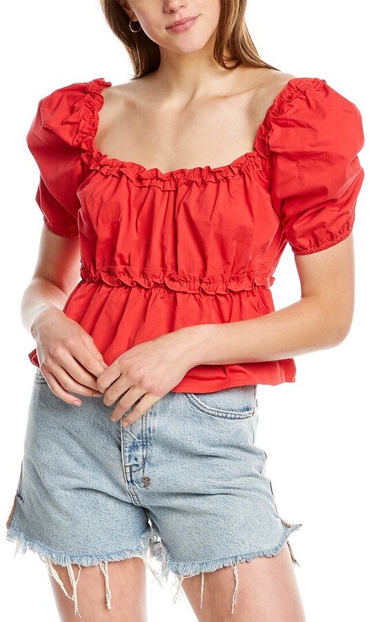 Red Peplum Tops | Shop The Largest Collection | ShopStyle