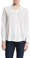 Thumbnail for your product : Eileen Fisher High-Low Button-Front Shirt, White