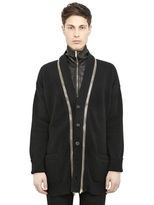 Thumbnail for your product : Alexander McQueen Zipped Wool Merino & Cashmere Cardigan