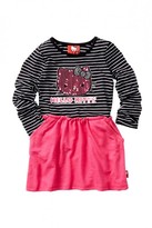 Thumbnail for your product : Hello Kitty Striped Long Sleeve Dress (Little Girls)