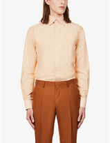 Thumbnail for your product : Eton Contemporary-fit cotton and linen-blend shirt