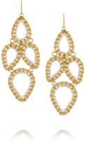 Thumbnail for your product : Swarovski Gold-plated crystal earrings