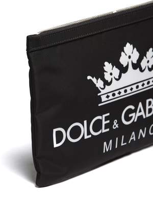 Dolce & Gabbana Logo Print Clutch