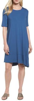 Eileen Fisher Jersey Asymmetrical A-Line Dress
