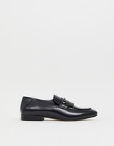 Thumbnail for your product : H By Hudson Chichister bar loafers in black leather