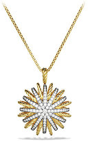 Thumbnail for your product : David Yurman Starburst Large Pendant with Diamonds in Gold on Chain