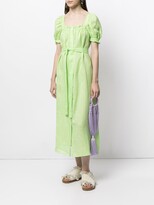 Thumbnail for your product : Sleeper Tie-Fastening Ruched Midi Dress