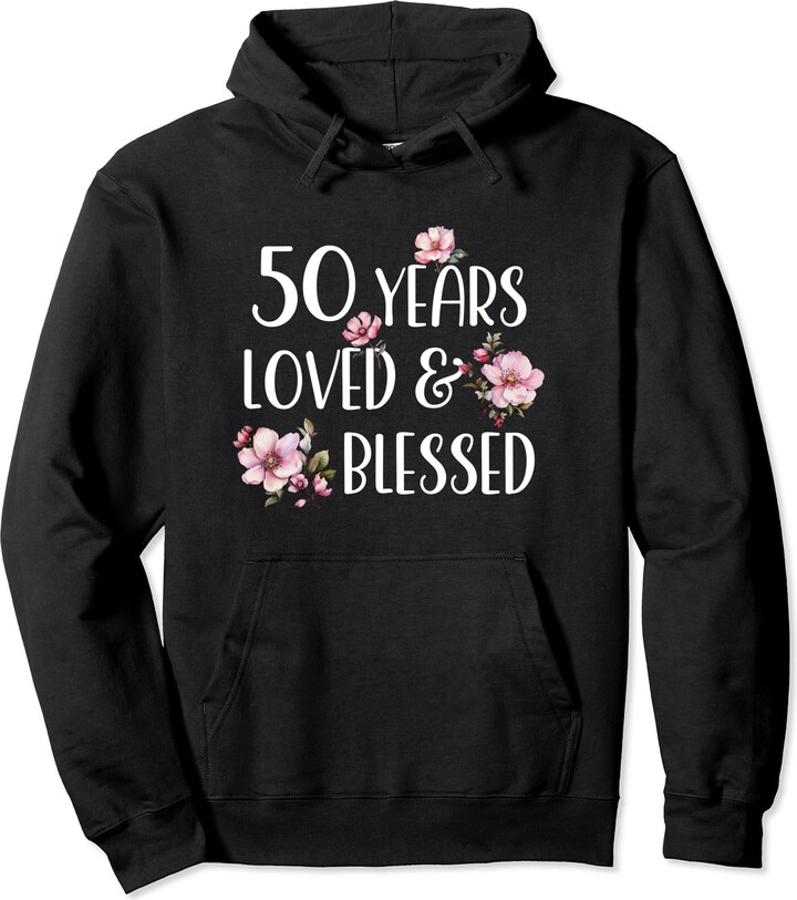 OMG Its My Birthday Happy Birthday Shirts 50 Years Loved & Blessed Cherry Blossom 50th Birthday
