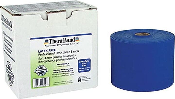 TheraBand Thera-Band® Latex Free Exercise Bands 25 Yard Roll, Extra Heavy, Blue