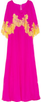 Thumbnail for your product : Gianvito Rossi Rosamosario Bling Bling Love silk-chiffon chemise