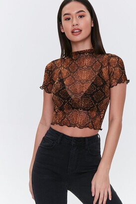 snakeskin top forever 21