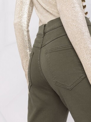 P.A.R.O.S.H. Mid-Rise Flared Trousers