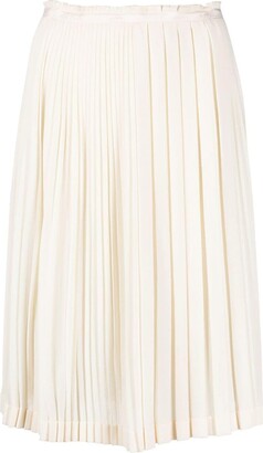 2010s Pre-Owned Asymmetric Pleated Skirt