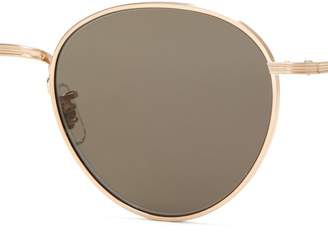 The Row X Oliver Peoples Brownstone 2 Sunglasses - Womens - Gold