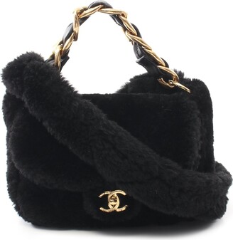 Chanel 2Way-bag Black Denim with Leather and Gold Hardware #TTLR-3