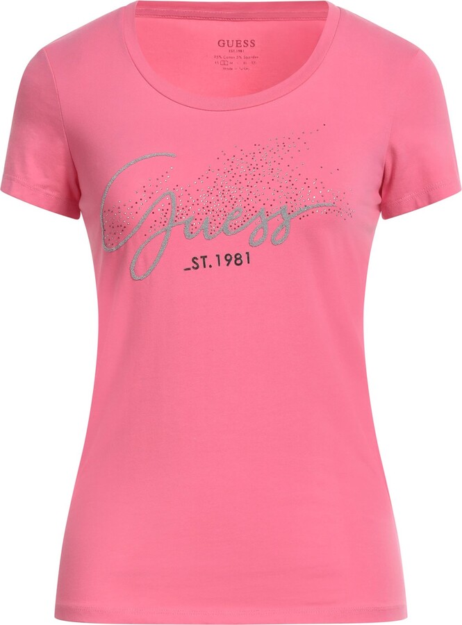 GUESS T-shirt Pink - ShopStyle