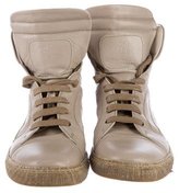 Thumbnail for your product : Brunello Cucinelli Leather High-Top Sneakers