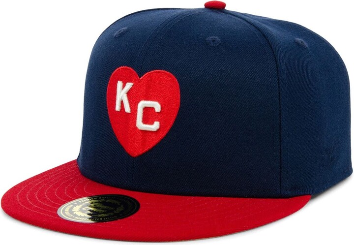 Men's Rings & Crwns Navy/Red Kansas City Monarchs Team Fitted Hat -  ShopStyle