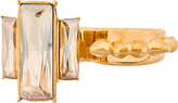 Thumbnail for your product : Alexander McQueen Gold Double Knuckle Studs & Stones Ring