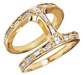 Thumbnail for your product : Hoorsenbuhs Dame Phantom 18K Yellow Gold & Diamond Baguette Ring