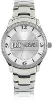 Thumbnail for your product : Just Cavalli Huge Collection Silver Dial Stainless Steel Watch
