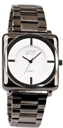 Eton Men's Quartz Watch with Dial Analogue Display and Black Bracelet 3011G-PW