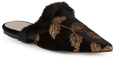 mule flats with fur