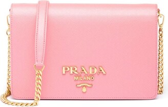 PRADA-Sybille-Leather-2Way-Chain-Shoulder-Bag-Pink-1BA216 – dct