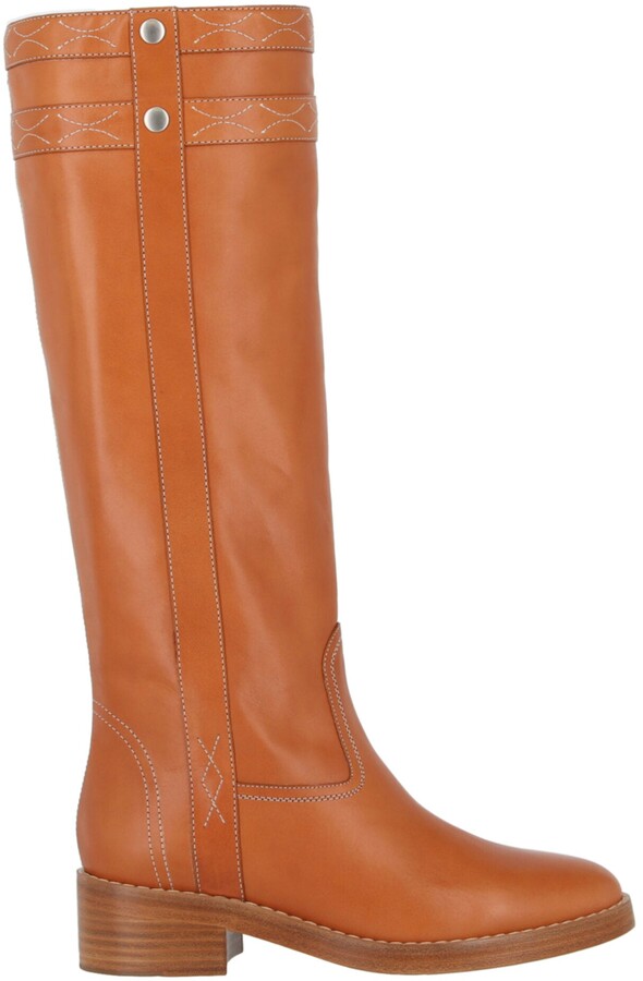 camel colored tall boots