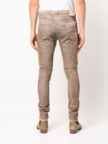 Thumbnail for your product : Purple Brand Dyed Mid-Rise Skinny Jeans